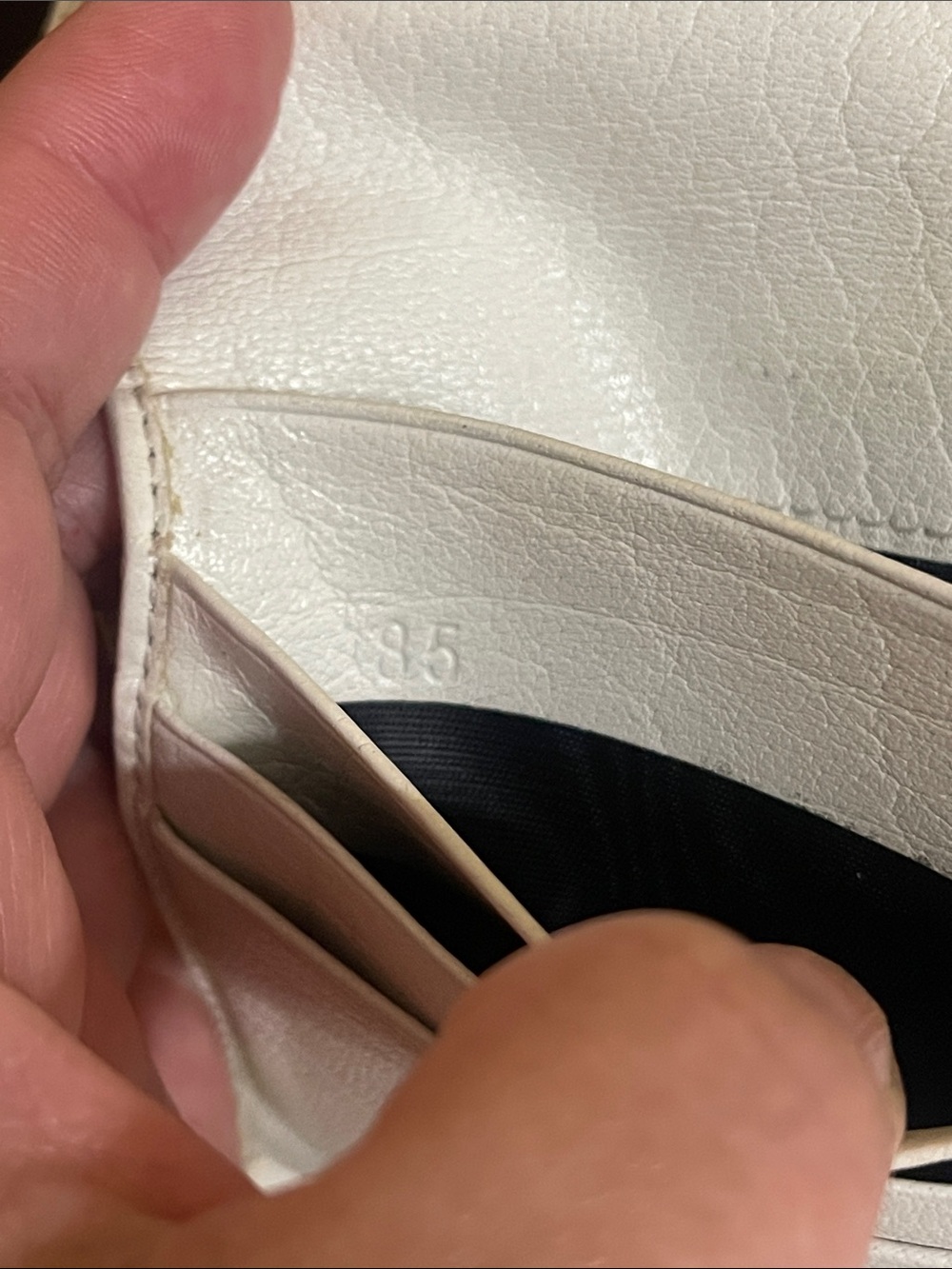 Authentic Vintage Prada Bianco Leather Flap Wallet with Silver Hardware - Picture 15 of 17